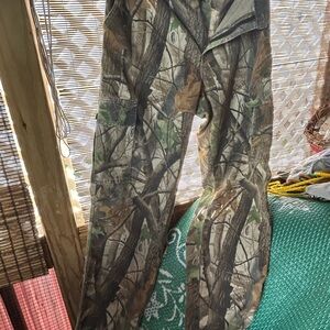 Men's Camo Cargo Pants - Realtree-Style Green/Brown
